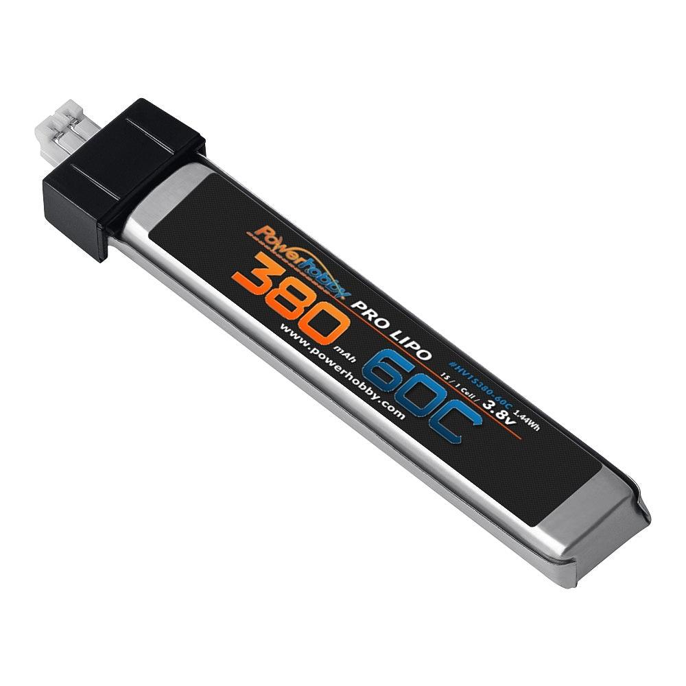 Powerhobby 1s 3.8V HV 380mah 60C Lipo Battery w Molex Plug (4) thumbnail 3