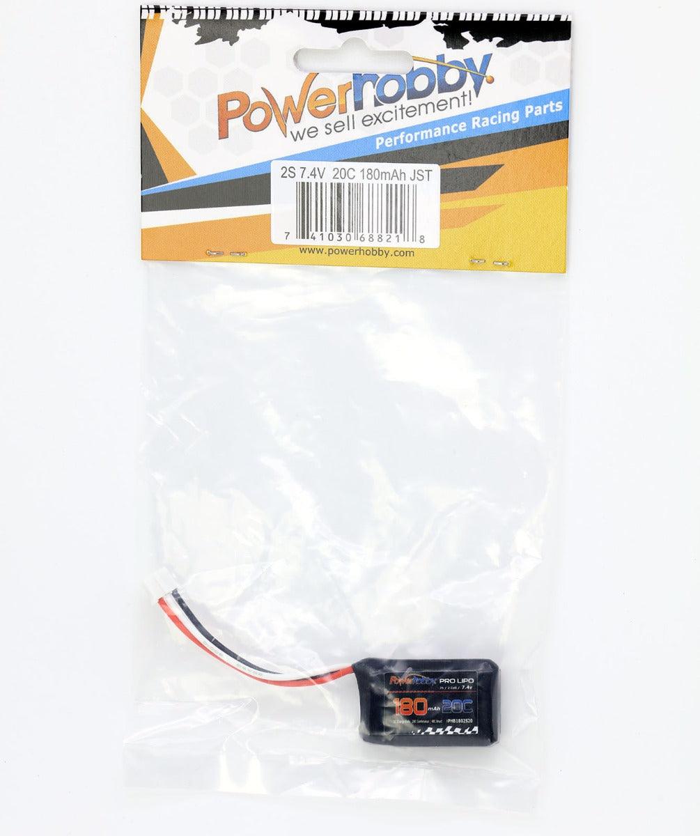 Powerhobby 2S 180mah 20c Lipo Battery : E-flite UMX Carbon Cub / UMX Sbach 3D thumbnail 1