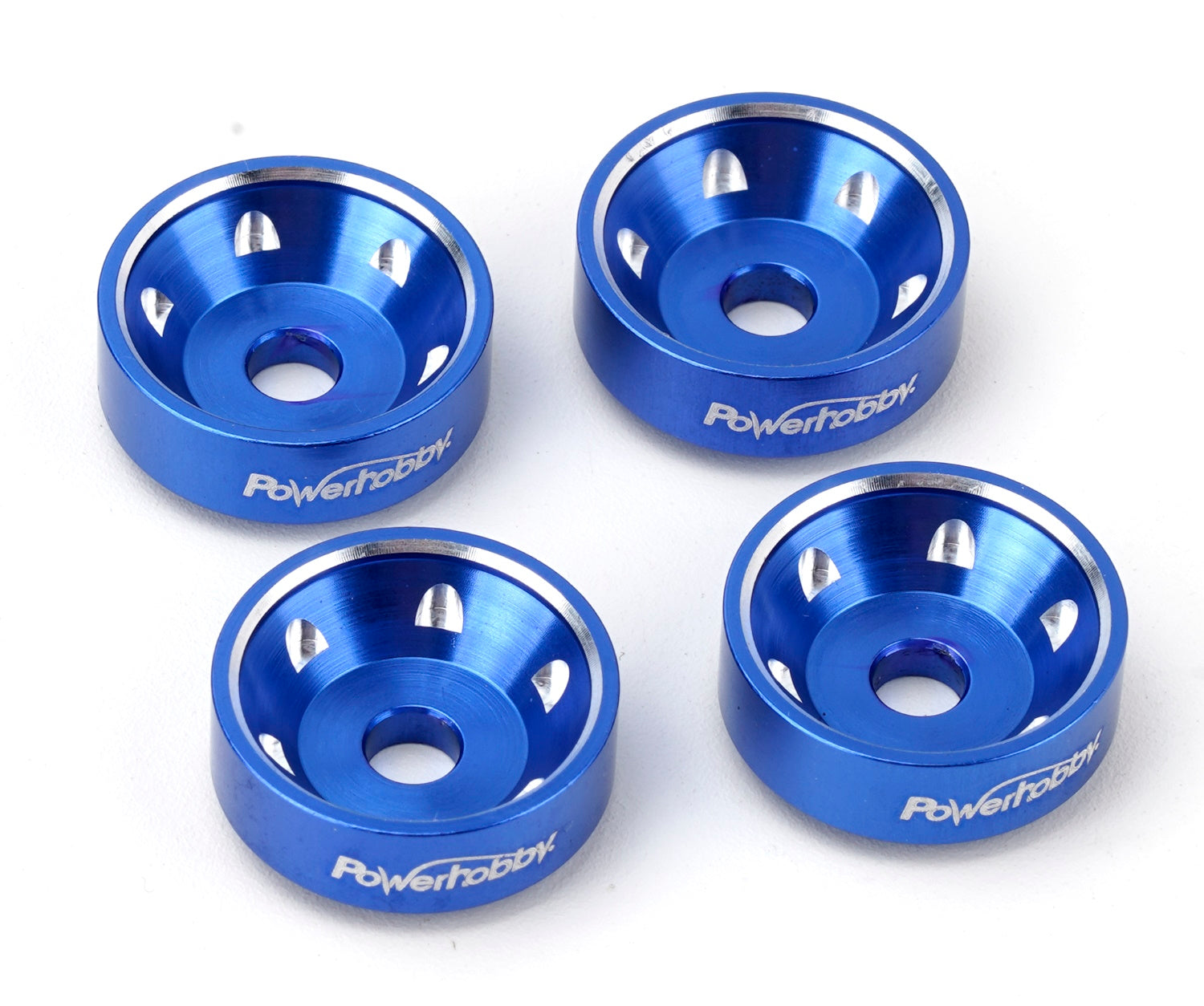 Powerhobby Aluminum Wheel Washers Blue FOR Traxxas Maxx Slash thumbnail 1
