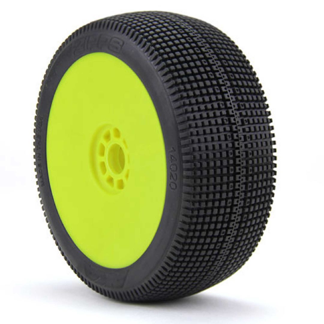 AKA Products 1/8 Buggy ZIPPS (Soft Long Wear) EVO Mtd Yel – image 2