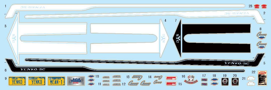 AMT 1969 Chevy Camaro (Yenko) 1/25 Model Kit (Level 2) – image 5