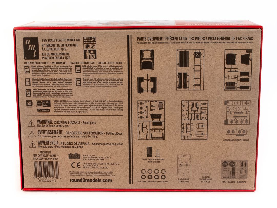 AMT 1955 Chevy Cameo Pickup (Coca-Cola) 1/25 Model Kit – image 2