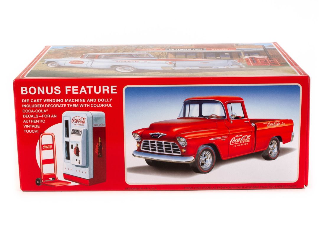 AMT 1955 Chevy Cameo Pickup (Coca-Cola) 1/25 Model Kit – image 4