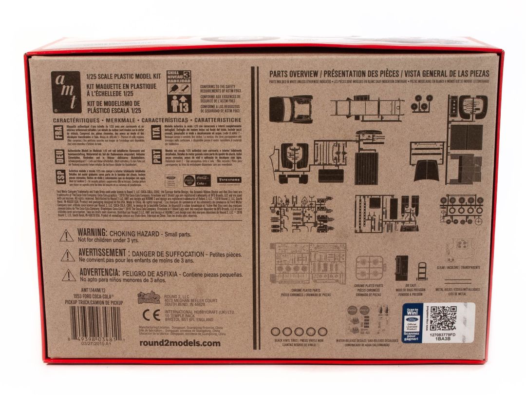 AMT 1953 Ford Pickup (Coca-Cola) 1/25 Model Kit (Level 3) – image 5