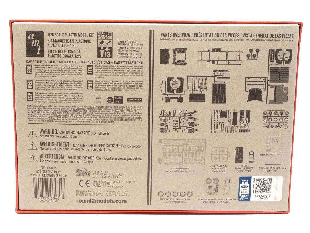 AMT 1953 Ford Pickup (Coca-Cola) 1/25 Model Kit (Level 3) – image 19