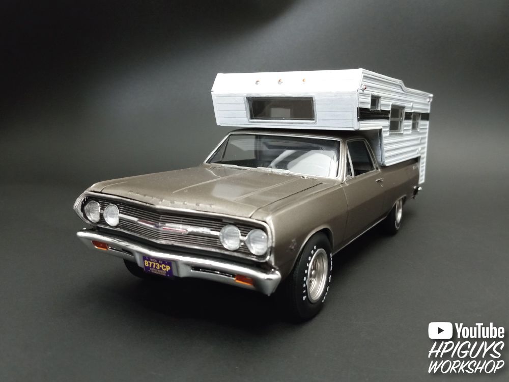 AMT 1/25 1965 Chevy El Camino w/Camper – image 13