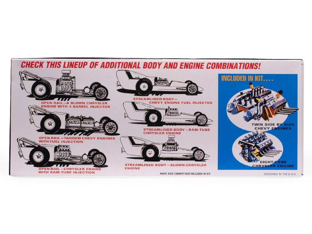 AMT 1/25 Fiat Double Dragster Model Kit (Level 2) – image 3