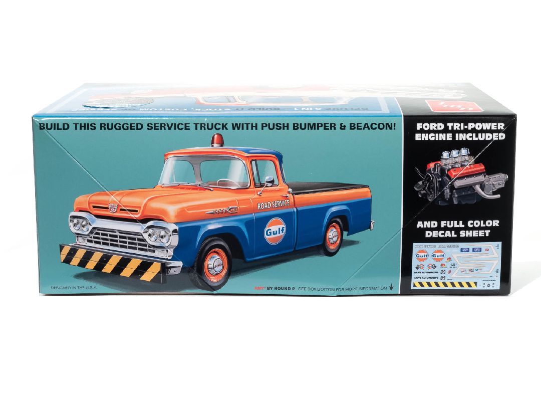 AMT 1/25 1960 Ford F-100 Pickup With Trailer (New Tooling) – image 7