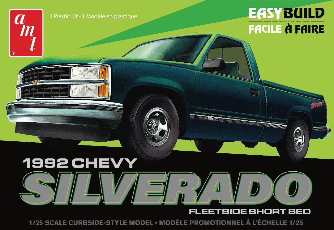 AMT 1/25 1992 Silverado Shortbed Fleetside Pickup Model Level 2 – image 13