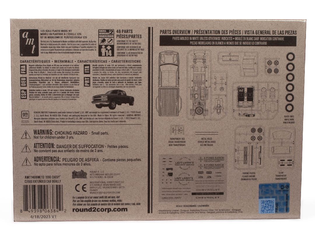 AMT 1/25 1996 Chevrolet C-3500 Dually Pickup Easy Build – image 14