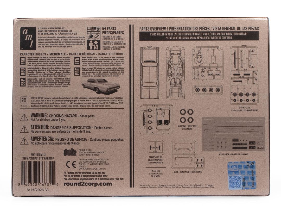 AMT 1/25 1965 Pontiac GTO Hardtop Craftsman Plus Model (Level 2) – image 5