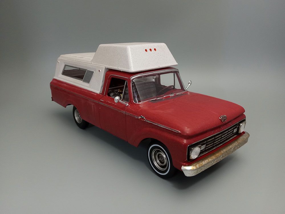 AMT 1/25 1963 Ford F100 Camper Pickup NEW TOOLING – image 11