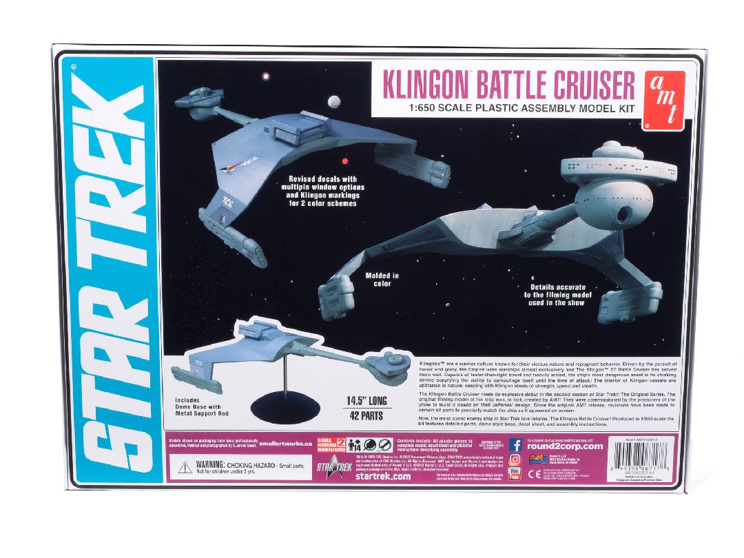 AMT 1/650 Star Trek: The Original Series Klingon Battle Cruiser – image 4