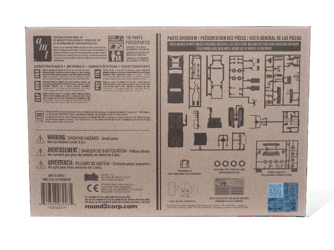 AMT 1/25 1966 Olds 442 Hardtop Model Kit – image 9