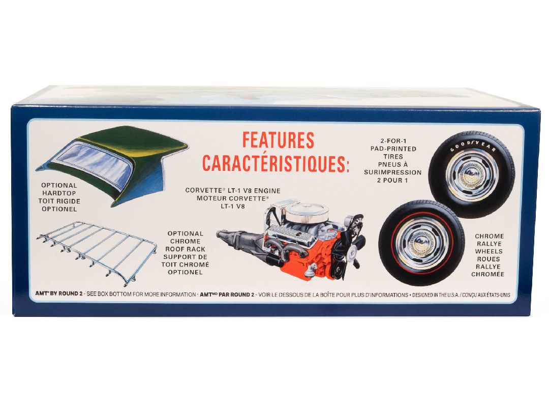 AMT 1/25 1972 Chevy Corvette Roadster Model Kit – image 3