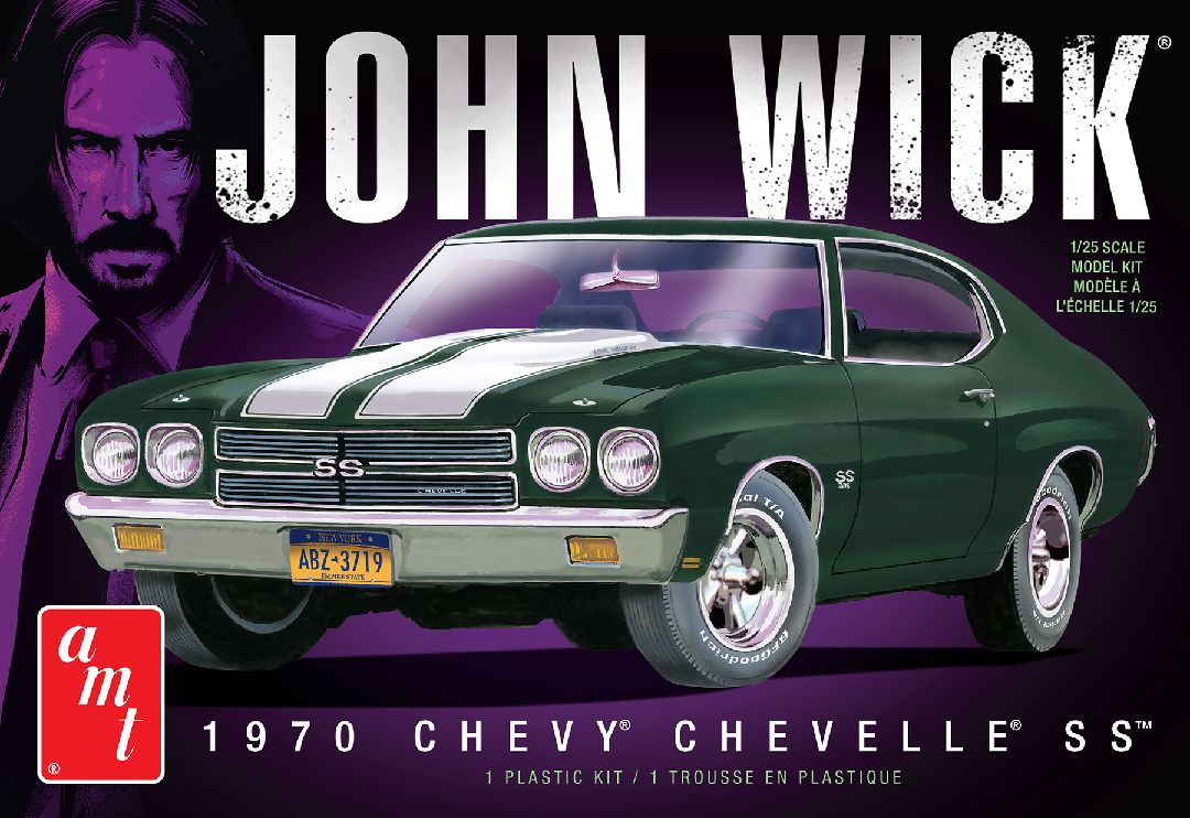 AMT 1/25 1970 Chevy Chevelle John Wick – image 8