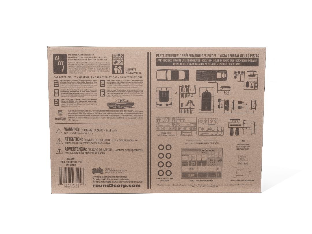 AMT 1/25 1966 Shelby Mustang 350GT Model Kit (Level 2) – image 2