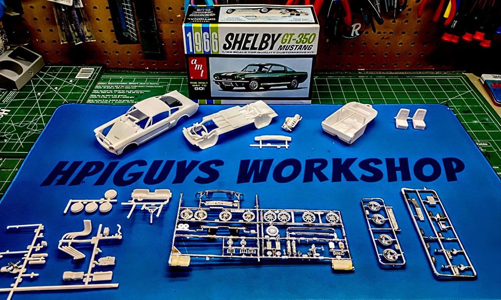 AMT 1/25 1966 Shelby Mustang 350GT Model Kit (Level 2) – image 6