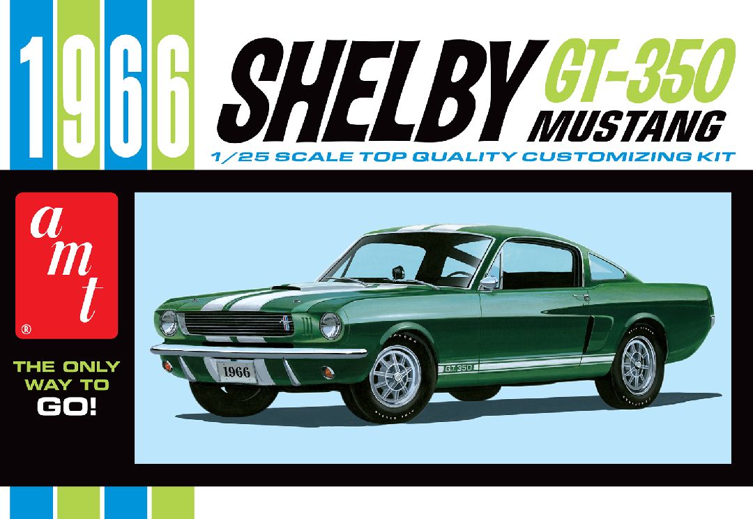 AMT 1/25 1966 Shelby Mustang 350GT Model Kit (Level 2) – image 9