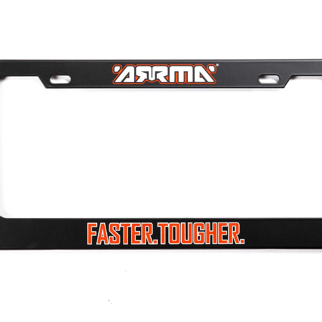 Arrma Faster. Tougher. License Plate Frame – image 2