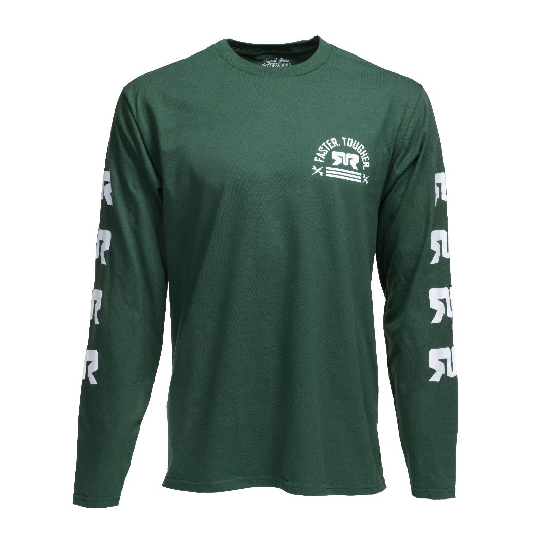Arrma Faster. Tougher. Longsleeve Green, Small – image 2