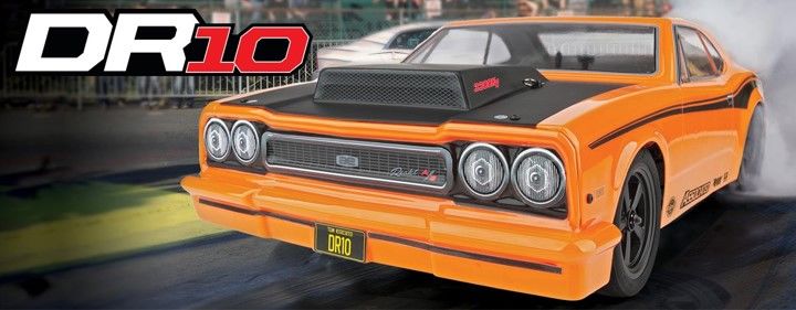 Team Associated 1/10 DR10 Drag Race Car 2wd RTR - Orange thumbnail 1