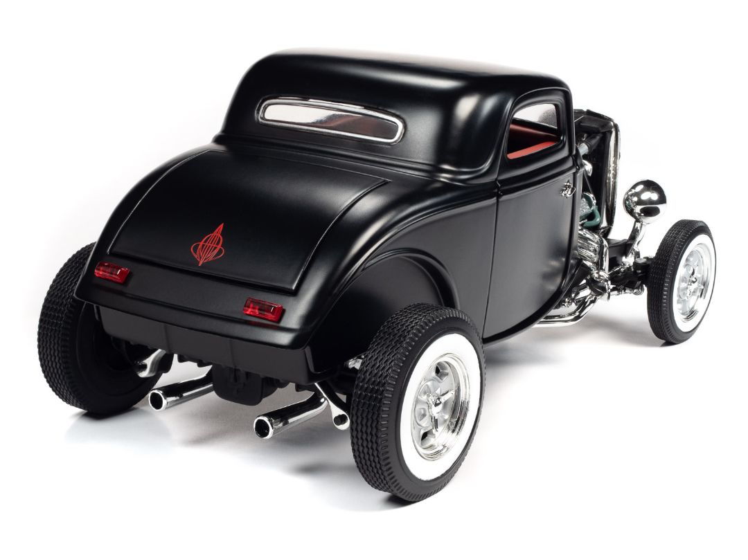 Auto World 1/18 1934 Ford 3 Window Coupe High Boy Hot Rod - Blk – image 2