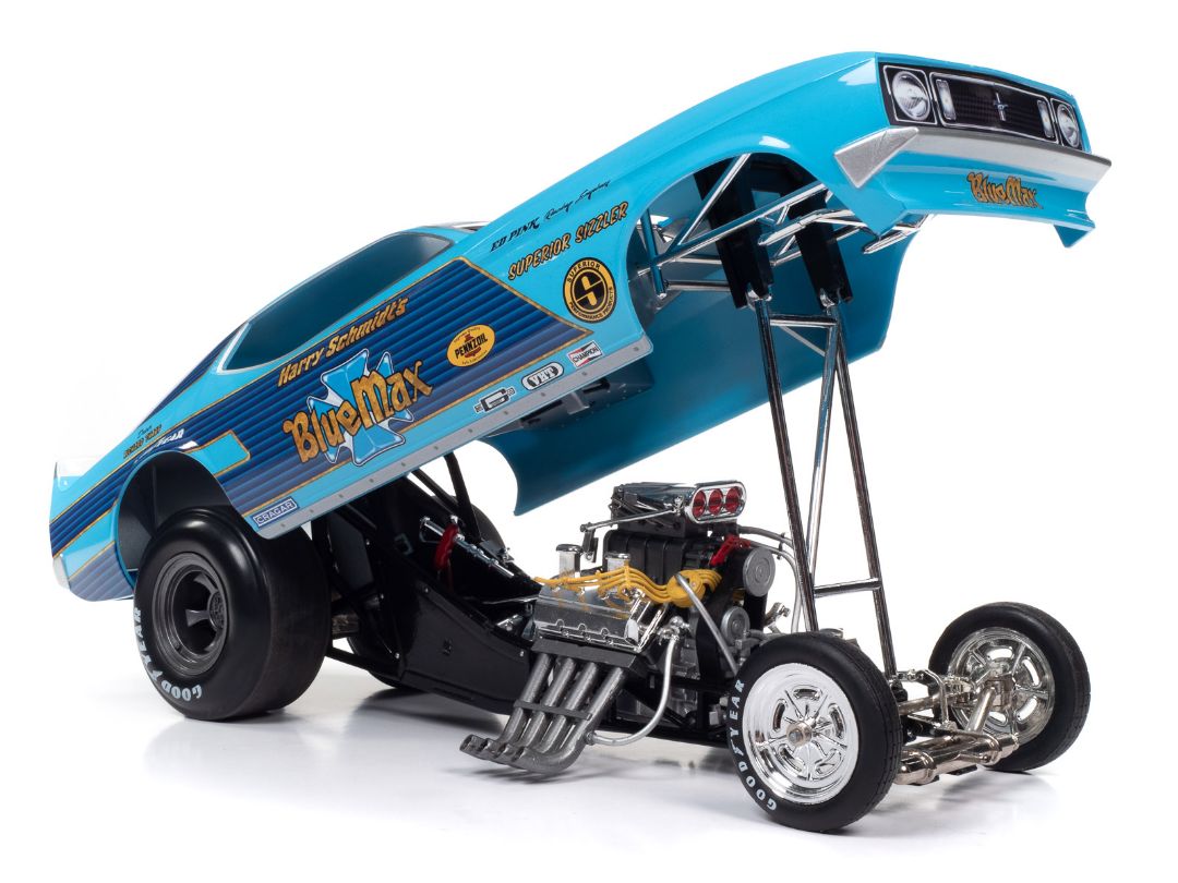 Auto World 1/18 Blue Max 1973 Ford Mustang Funny Car - Blue – image 8