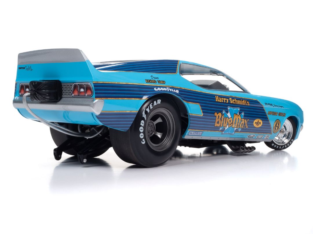 Auto World 1/18 Blue Max 1973 Ford Mustang Funny Car - Blue – image 10