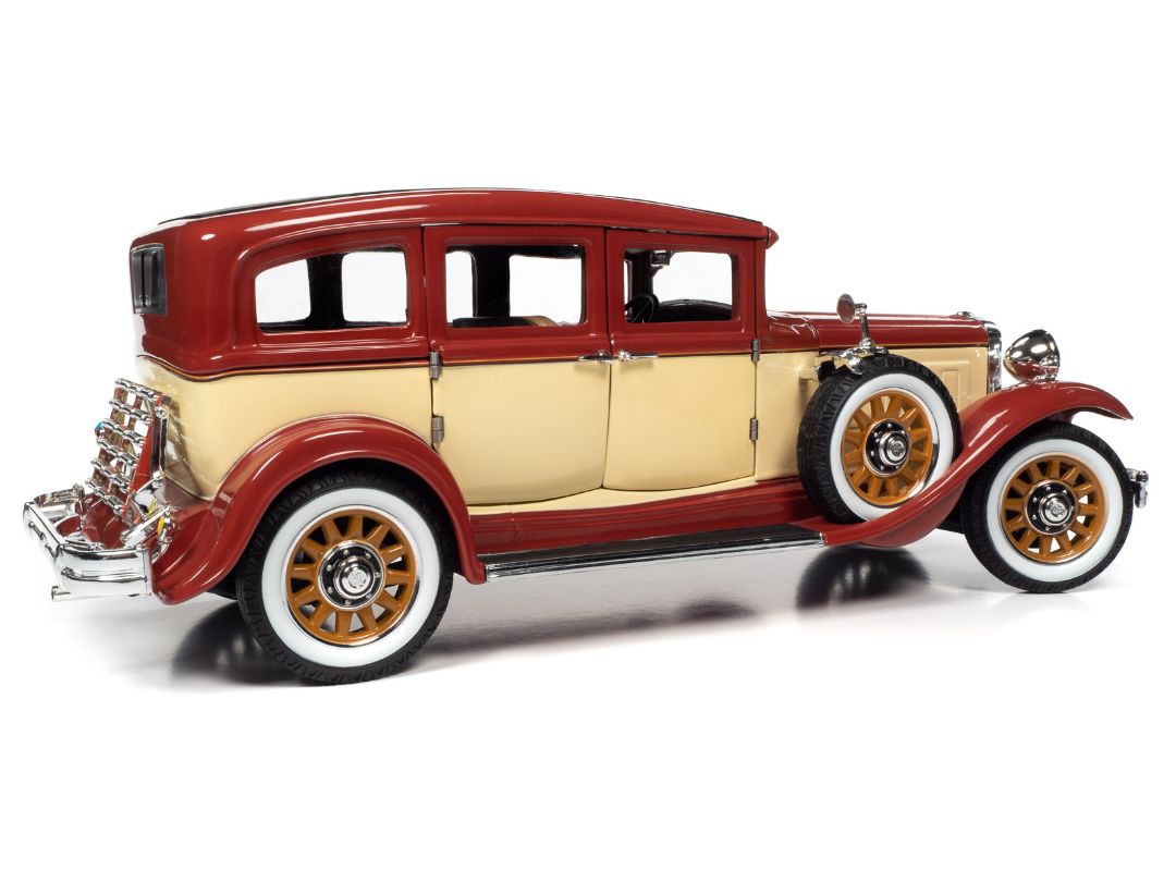 Auto World 1/18 1931 Peerless Master 8 Sedan - Maroon & Cream – image 5