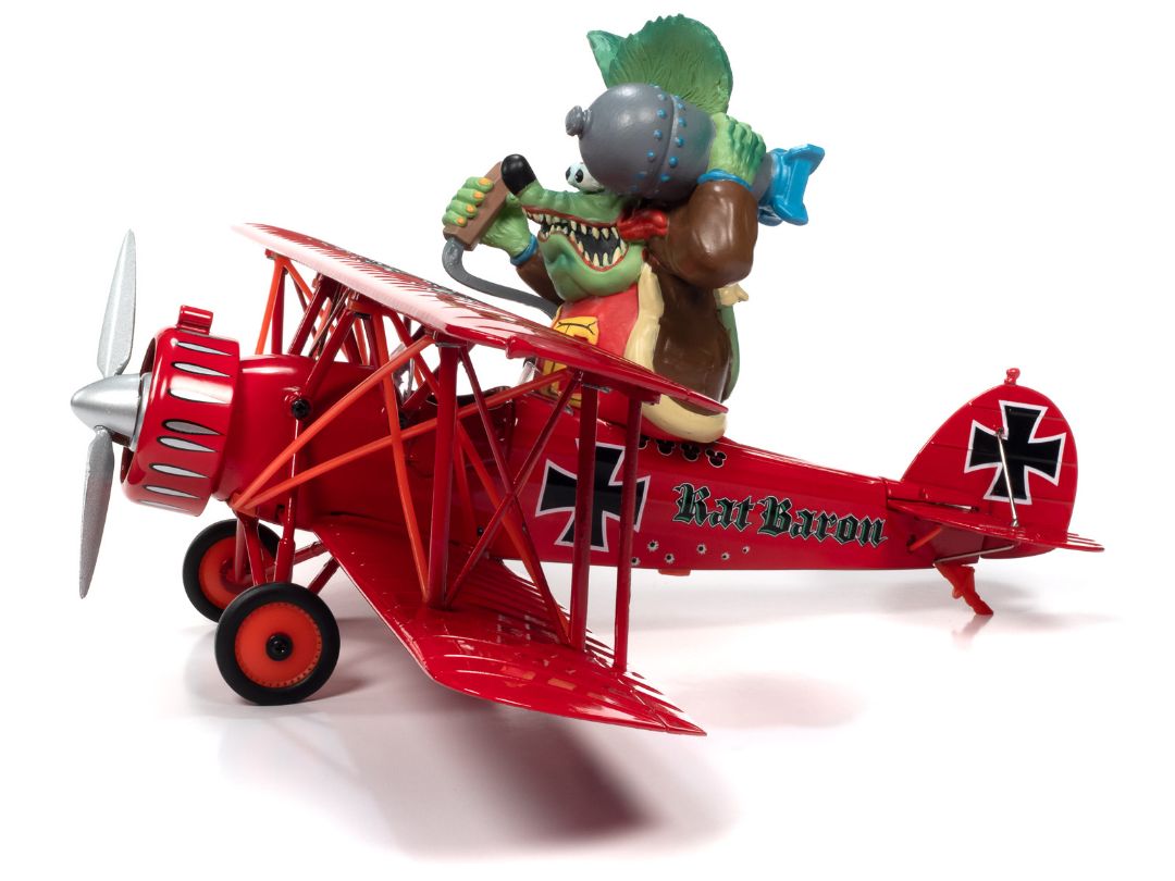 Auto World 1/30 1929 Waco Straight Wing Rat Fink "Rat Baron" – image 6