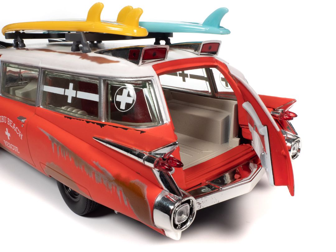Auto World 1/18 1959 Cadillac Eldorado Ambulance Surf Shark – image 11