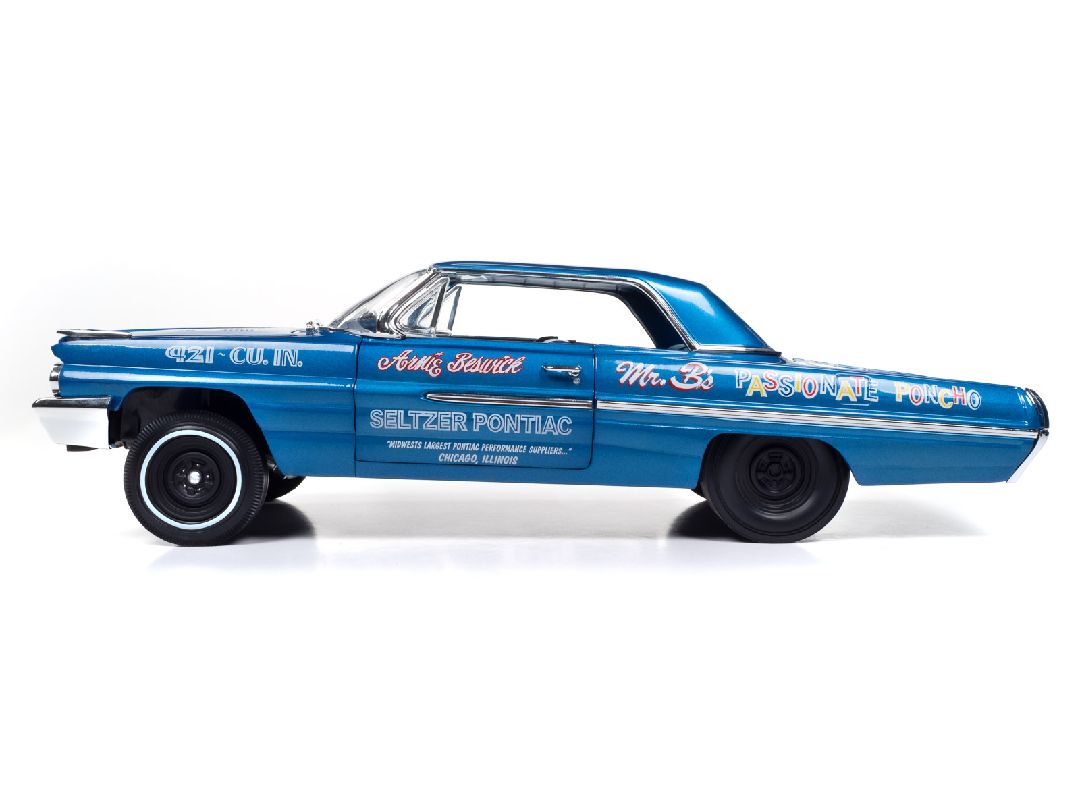 Auto World 1/18 1962 Pontiac Catalina HT Legends 1/4 Mile – image 7