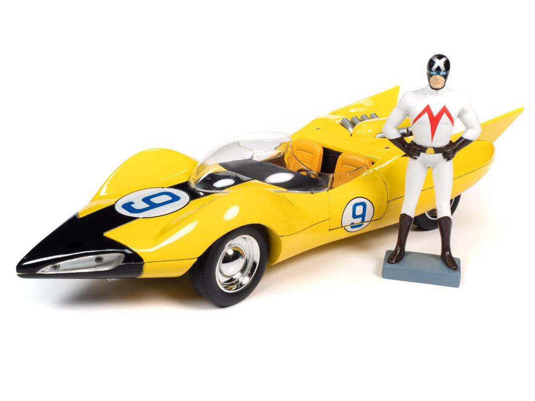 Auto World 1/18 Speed Racer Shooting Star with Racer X Figure – image 11