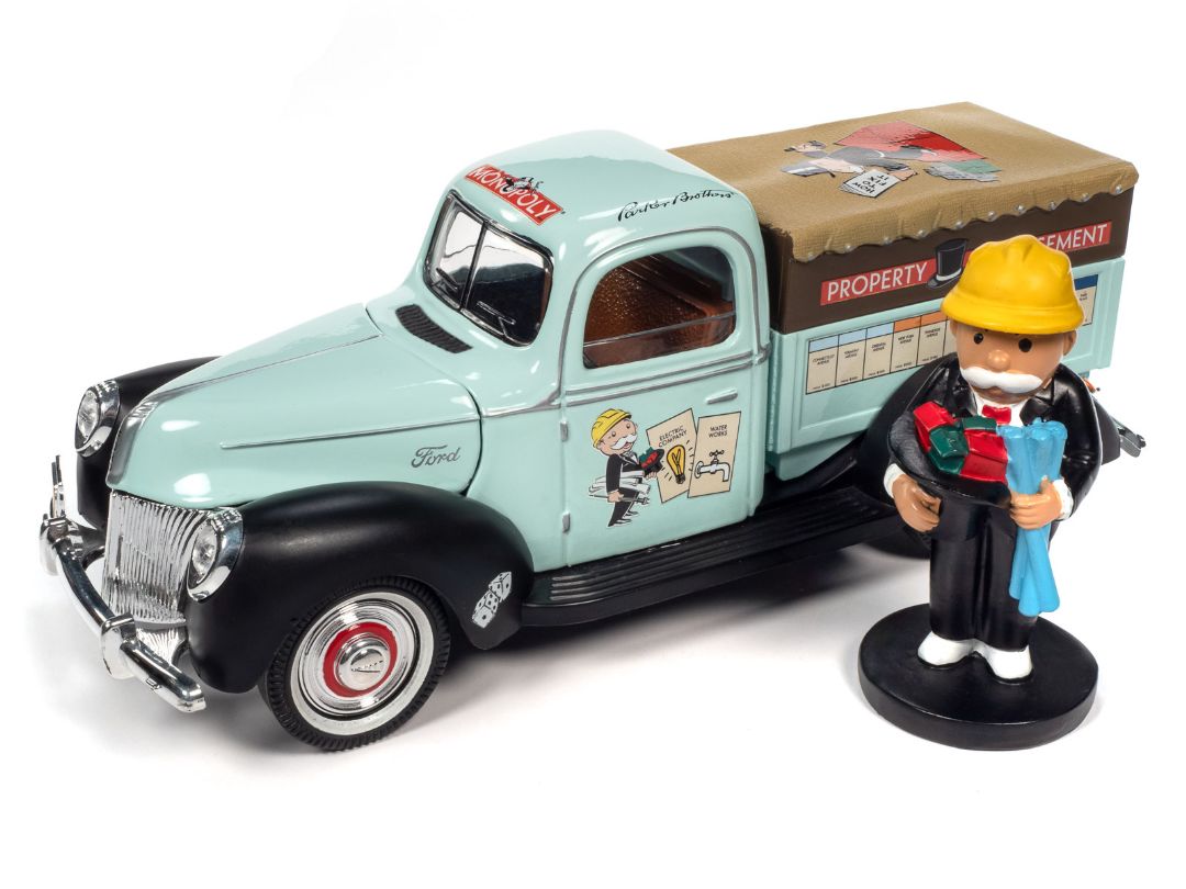 Auto World 1/18 Monopoly 1940 Ford Property Management Truck – image 5