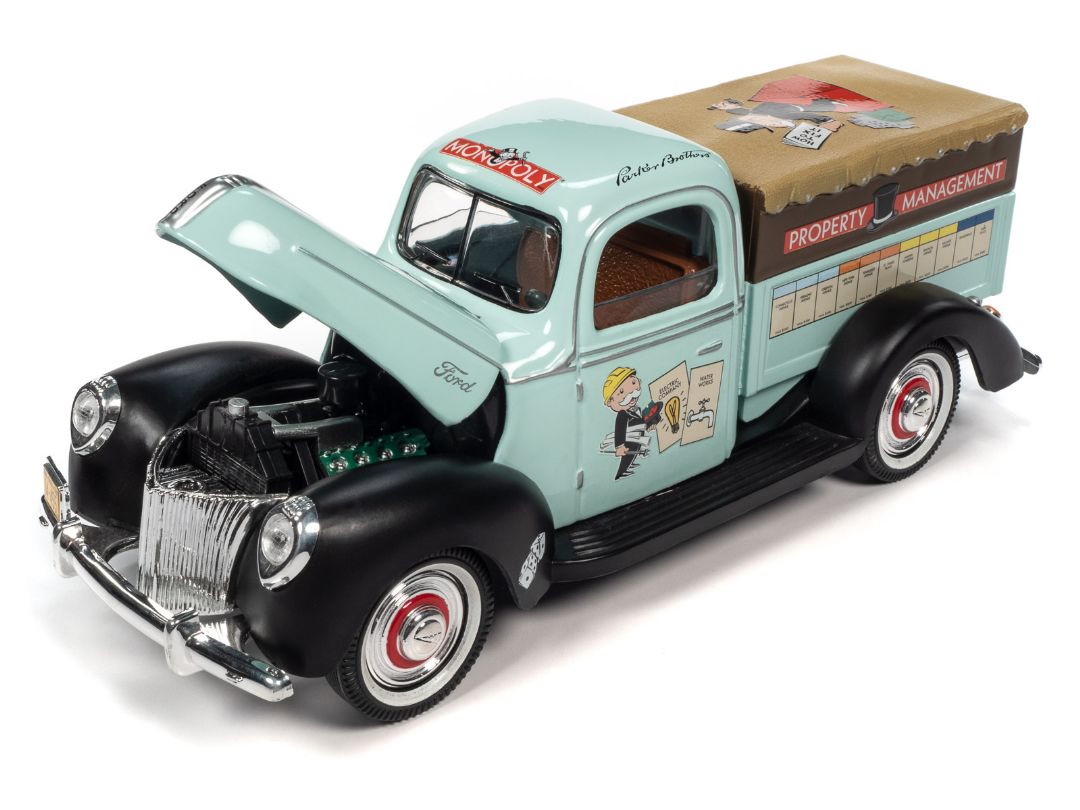 Auto World 1/18 Monopoly 1940 Ford Property Management Truck – image 6