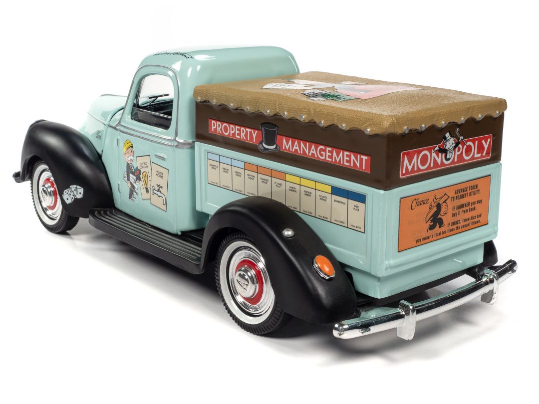 Auto World 1/18 Monopoly 1940 Ford Property Management Truck – image 9