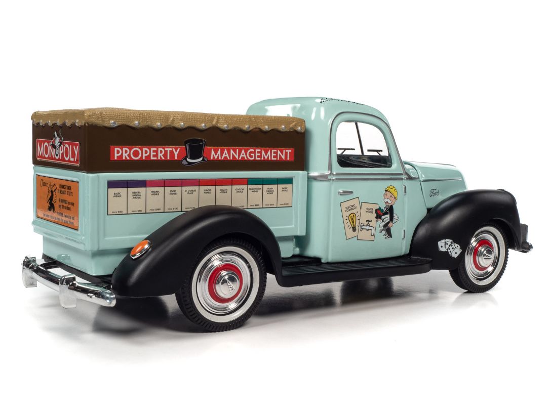 Auto World 1/18 Monopoly 1940 Ford Property Management Truck – image 10
