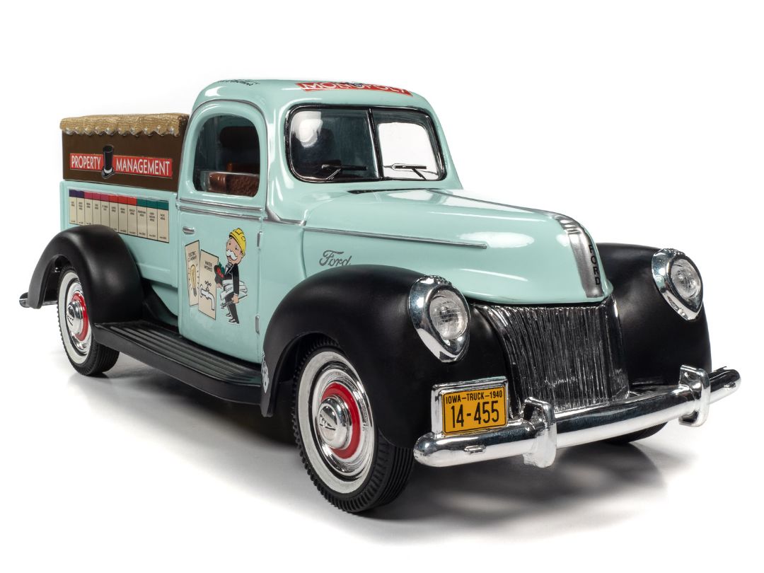 Auto World 1/18 Monopoly 1940 Ford Property Management Truck – image 11