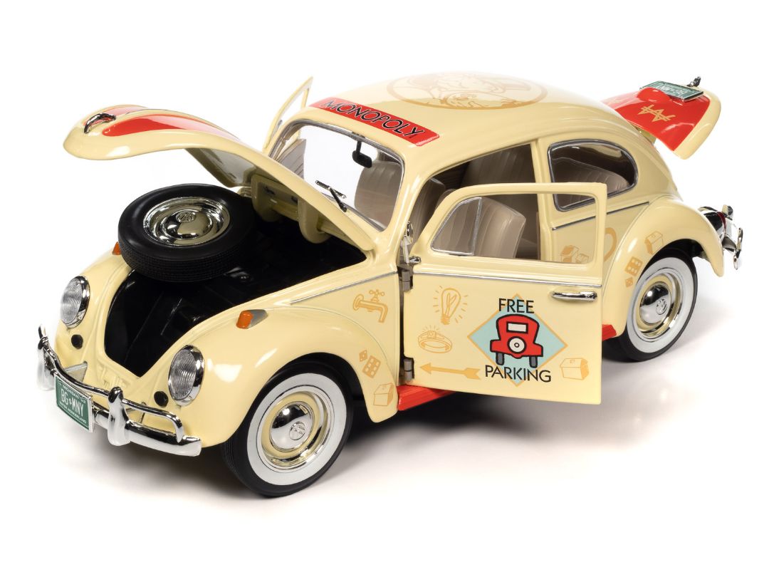Auto World 1/18 1963 Volkswagen Beetle Monopoly Free Parking – image 13