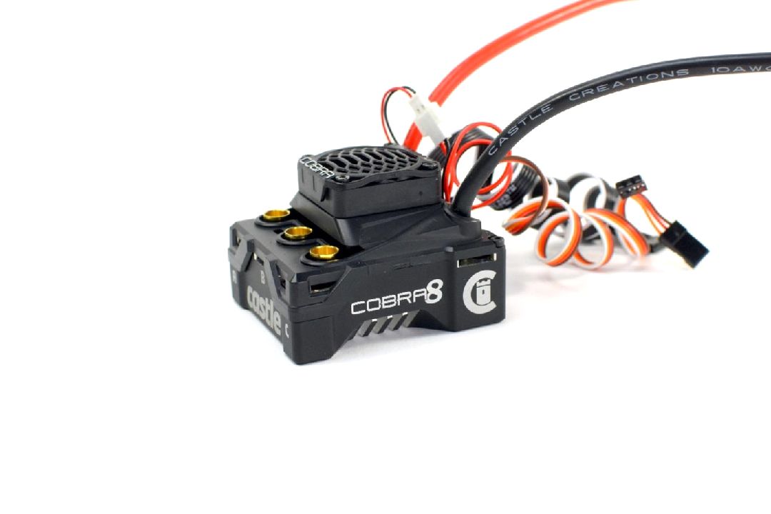 Castle Creations Cobra 8 ESC w/Limited Edition Gold 2200KV V2 thumbnail 1