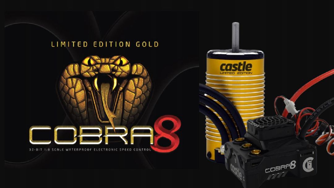 Castle Creations Cobra 8 ESC w/Limited Edition Gold 2200KV V2 thumbnail 6