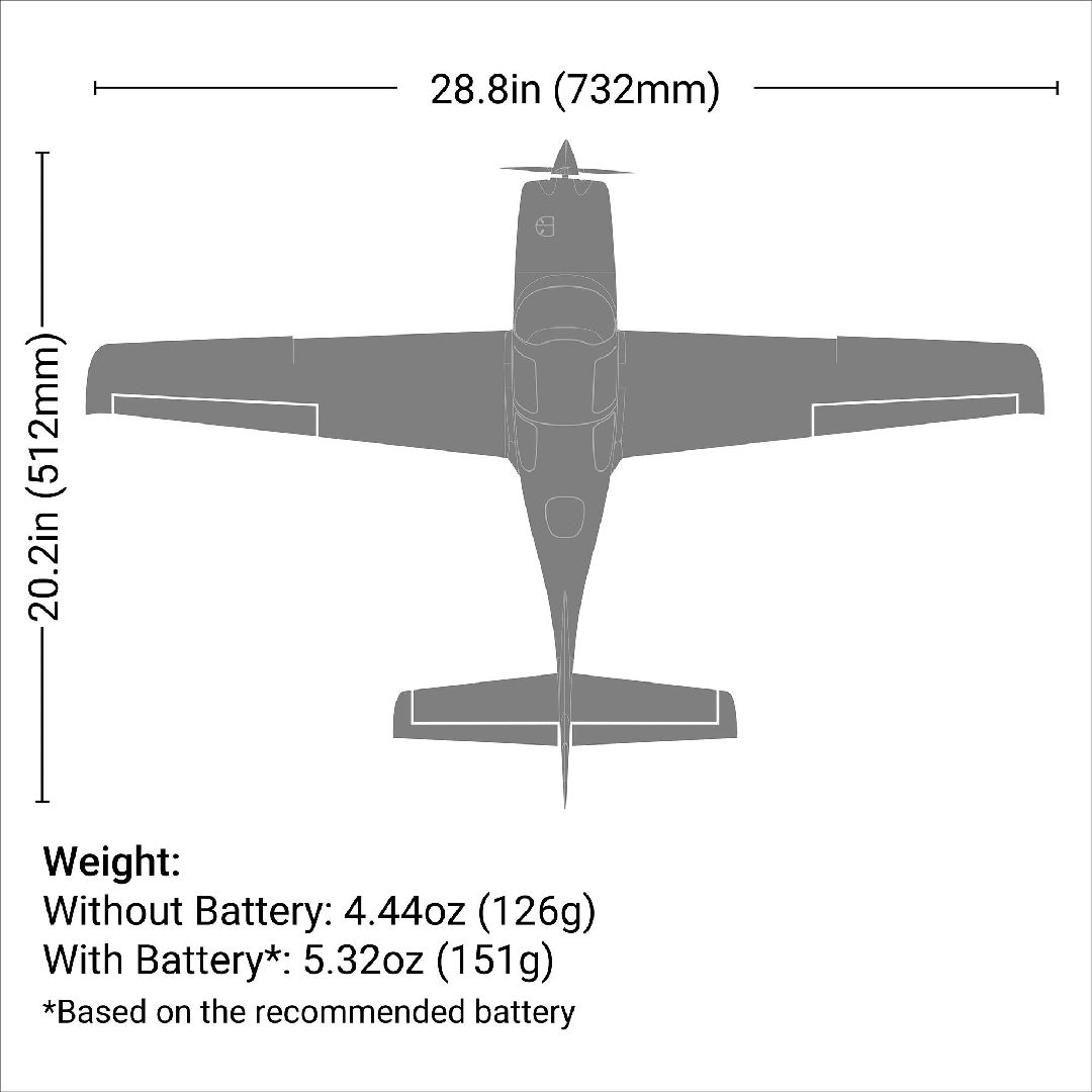E-Flite UMX Cirrus SR22T BNF Basic Ultimate (B&C Included) – image 2