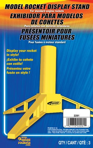 Estes Rockets Standard Engine Model Rocket Display Stand (3 pk) thumbnail 1