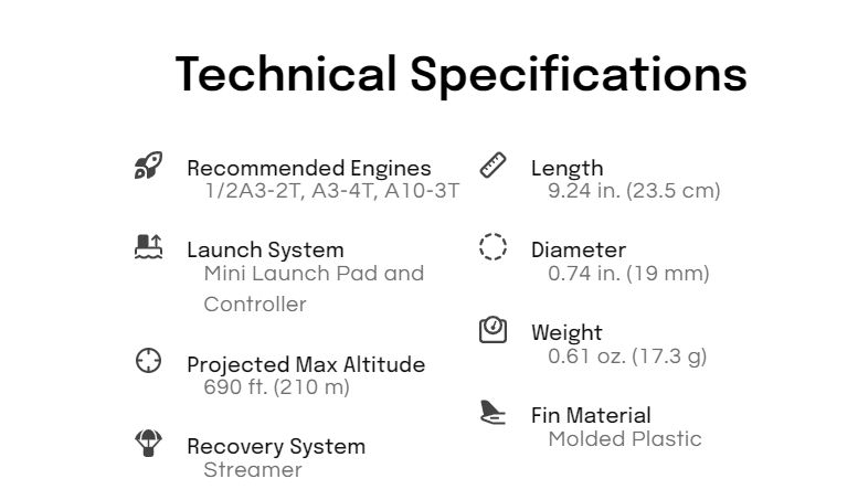 Estes Rockets Mini Alpha Launch Set - Beginner thumbnail 2
