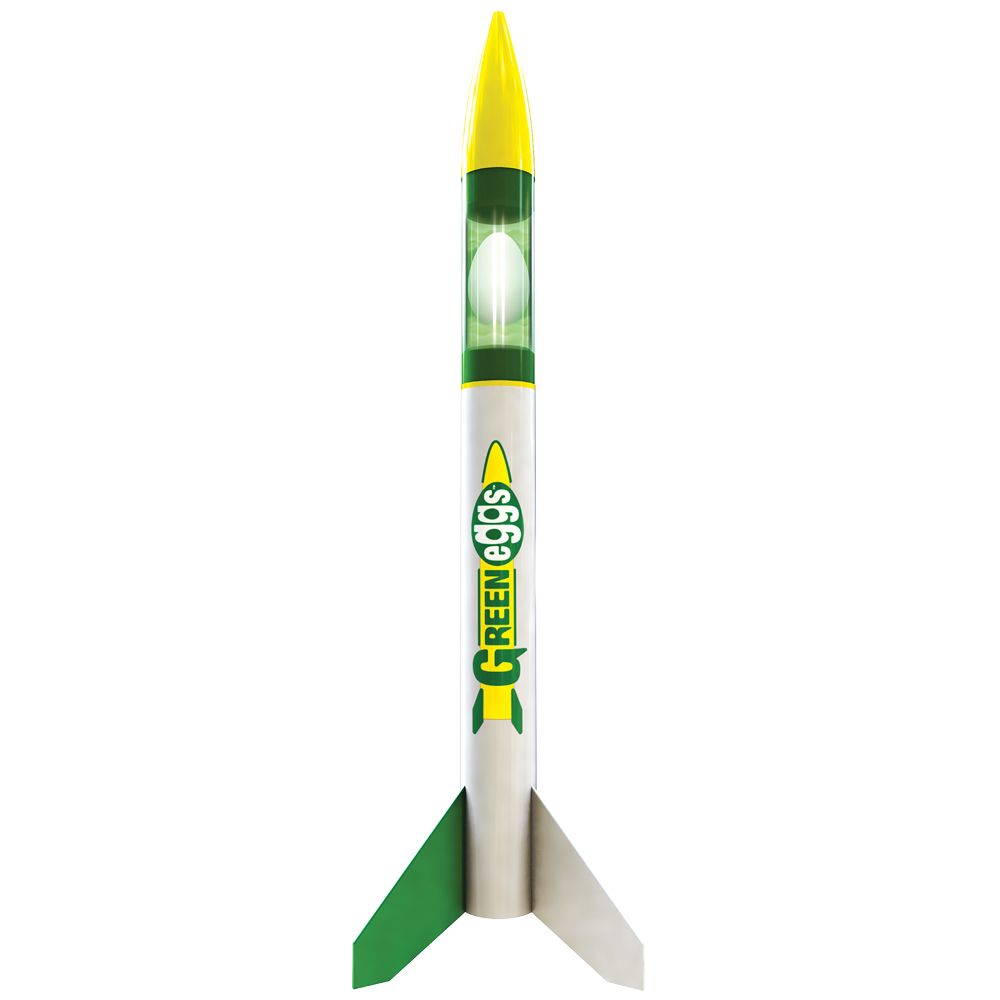 Estes Rockets Green Eggs Payload Rocket (English Only) thumbnail 1
