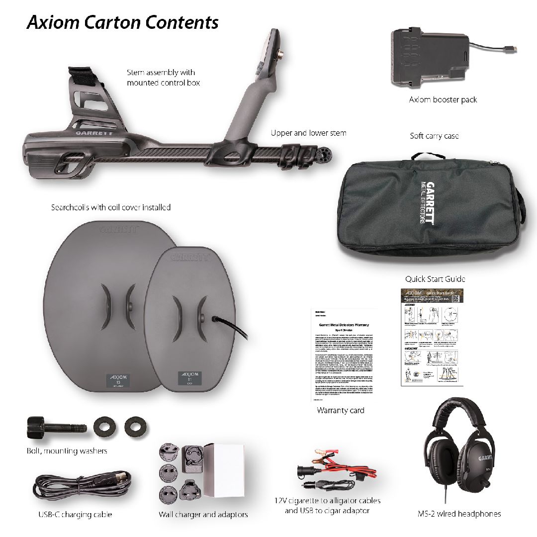 Garrett Axiom Metal Detector & Wired Headphones – image 2