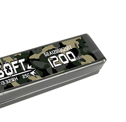 Gens Ace Airsoft 1200mAh 11.1V 25C Dean Plug – image 2