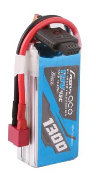 Gens Ace G-Tech 1300mAh 3S 11.1V 45C LiPo Deans Plug thumbnail 1