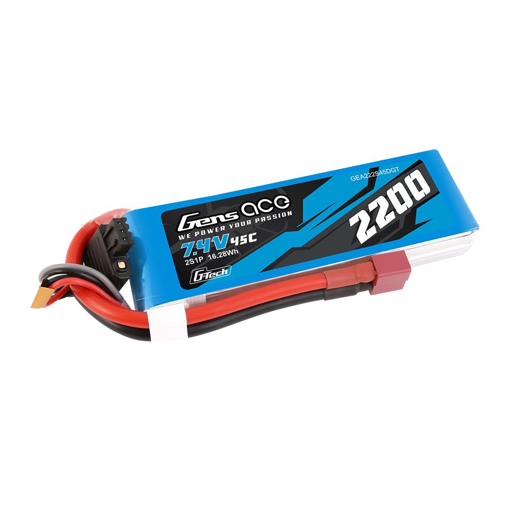Gens Ace G-Tech 2200mAh 2S1P 7.4V 45C LiPo with Deans Plug – image 4